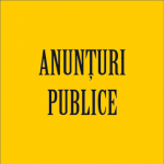 Anunțuri publice