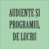 Audiențe și programul de lucru